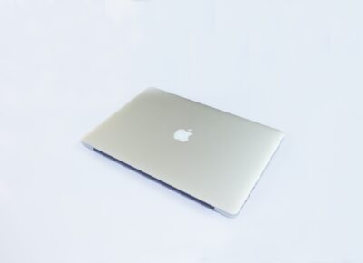 silver MacBook